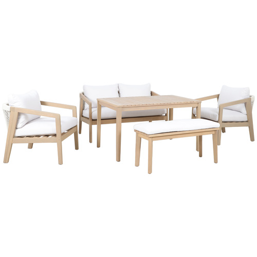 6 Seater Bayview Outdoor Lounge Dining Set