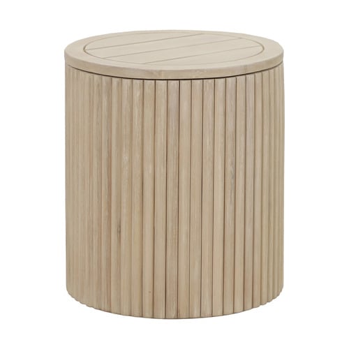 Como Eucalyptus Wood Outdoor Side Table