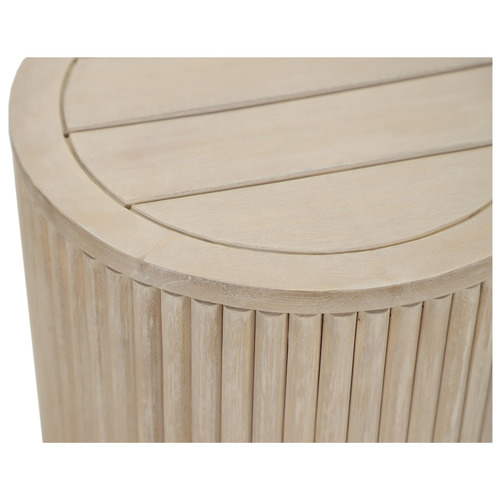 Como Eucalyptus Wood Outdoor Side Table