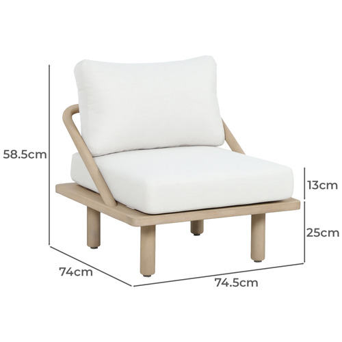 Bilgola Acacia Wood Outdoor Lounge Chair