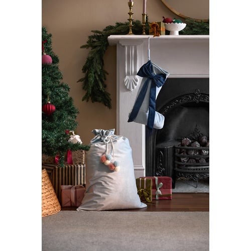 Bow Velvet Christmas Stocking