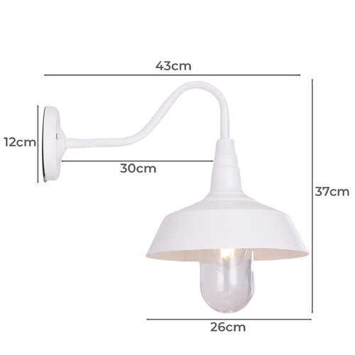 Melrose Gooseneck Outdoor Wall Light