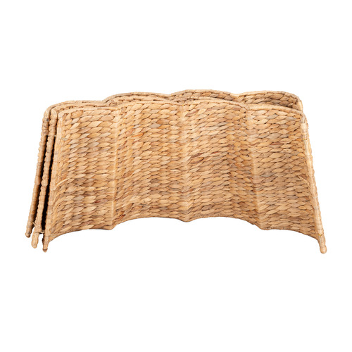 Wavy Water Hyacinth Christmas Tree Skirt