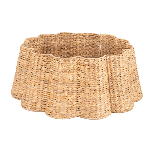 Wavy Water Hyacinth Christmas Tree Skirt