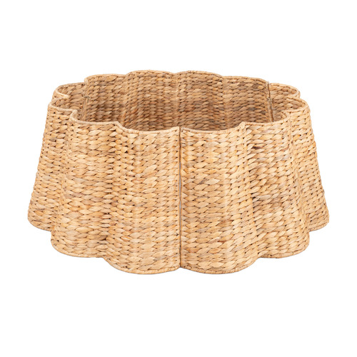 Wavy Water Hyacinth Christmas Tree Skirt