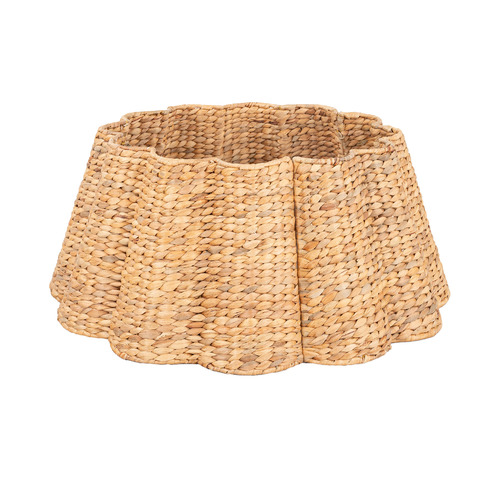 Wavy Water Hyacinth Christmas Tree Skirt