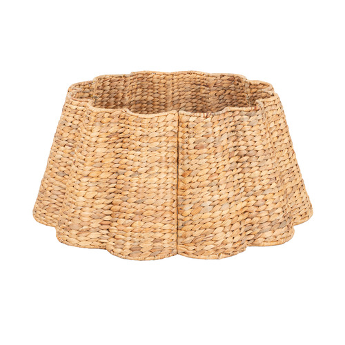 Wavy Water Hyacinth Christmas Tree Skirt