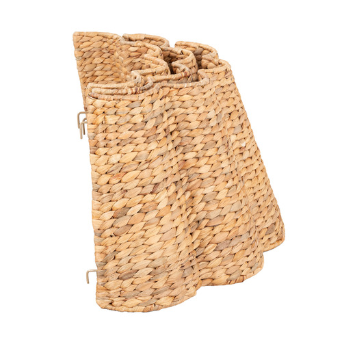Wavy Water Hyacinth Christmas Tree Skirt