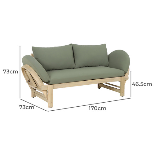 Martinique Acacia Wood Outdoor Daybed