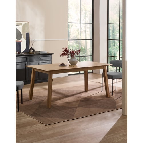 80cm Natural Square Dining Table