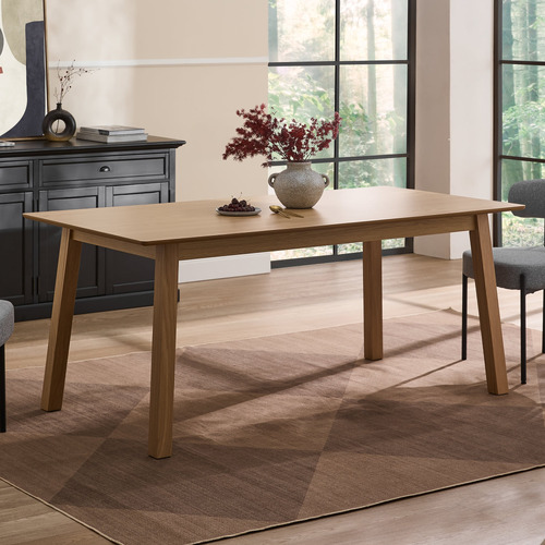 80cm Natural Square Dining Table