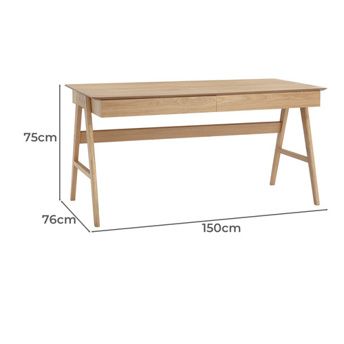 Walnut Torsby Office Writing Desk