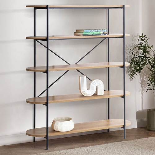 Brooke Curved 5 Tier Bookcase