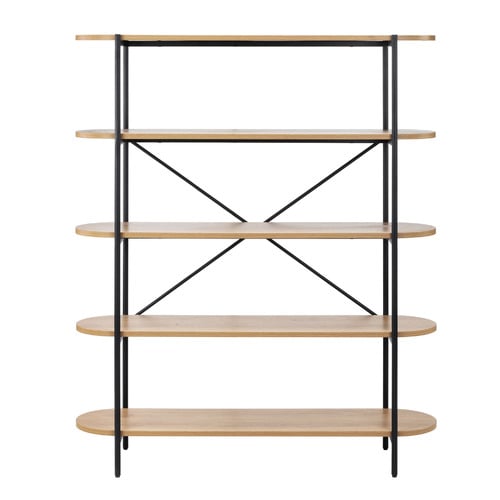 Brooke Curved 5 Tier Bookcase