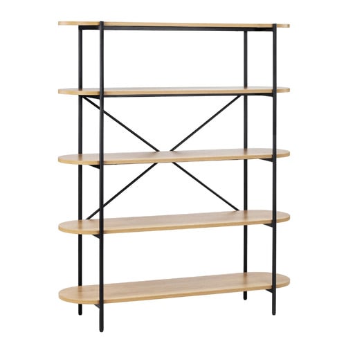 Brooke Curved 5 Tier Bookcase