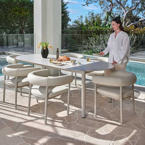 Palmira Aluminium & Ceramic Outdoor Dining Table