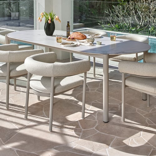 Palmira Aluminium & Ceramic Outdoor Dining Table