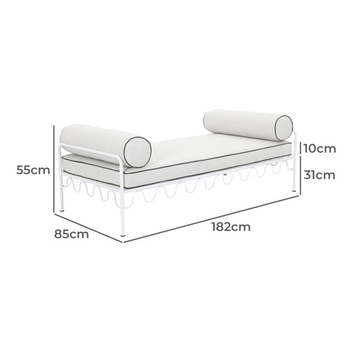2 Seater Shelly Outdoor Daybed