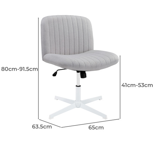 Camila Boucle Cross Legged Office Chair