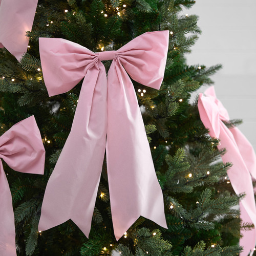 Large Velvet Bow Christmas Tree Clips (Set of 4)