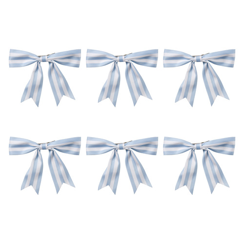 Stripe Bow Christmas Tree Clips