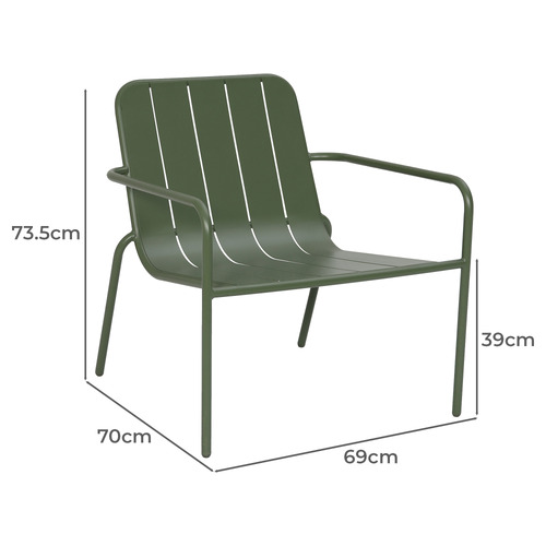 Otti Steel Outdoor Armchair