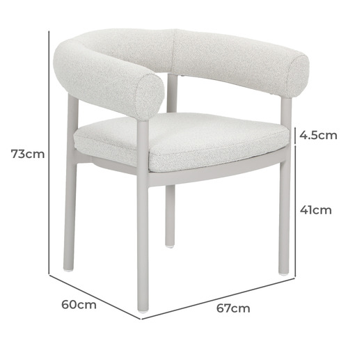 Palmira Boucle Outdoor Dining Chairs