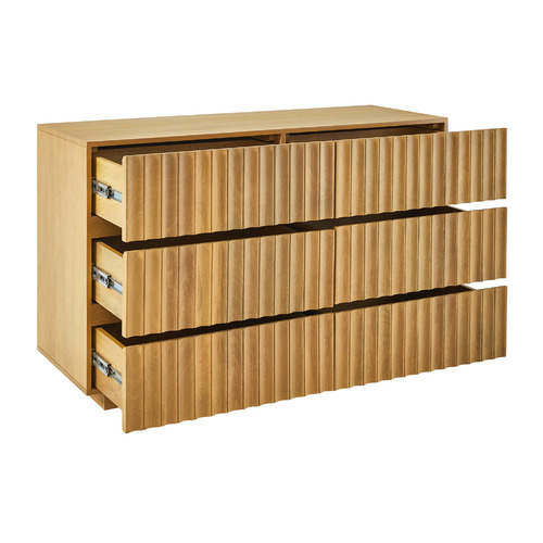 Mia Mango Wood 6 Drawer Chest