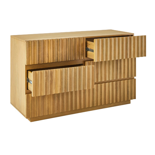 Mia Mango Wood 6 Drawer Chest