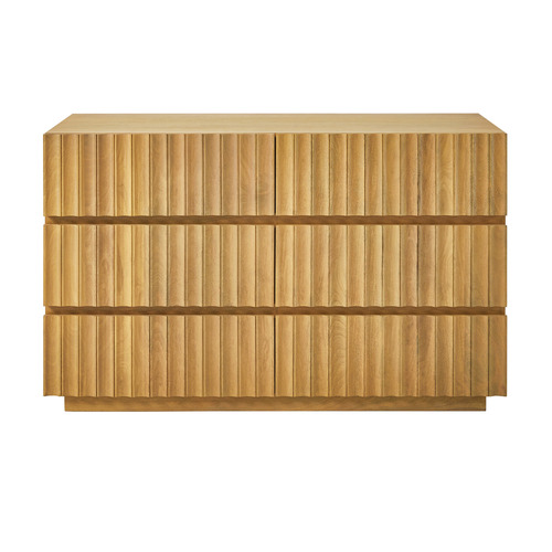 Mia Mango Wood 6 Drawer Chest