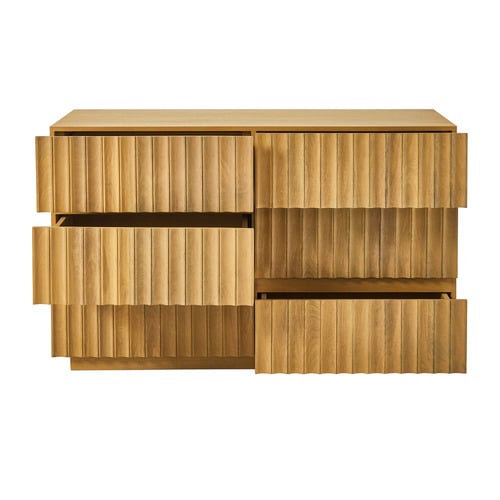 Mia Mango Wood 6 Drawer Chest