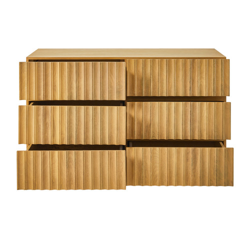 Mia Mango Wood 6 Drawer Chest