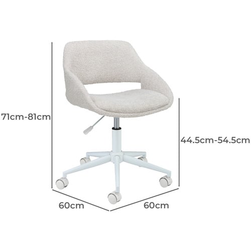 Emilia Boucle Office Chair