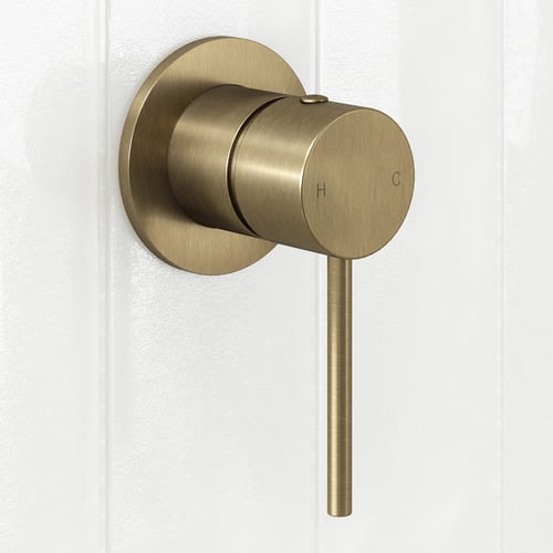 Antique Brass Clovelly Shower/Bath Wall Mixer