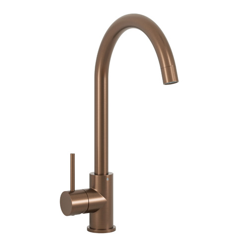 Bronze Clovelly Gooseneck Kitchen Sink Mixer