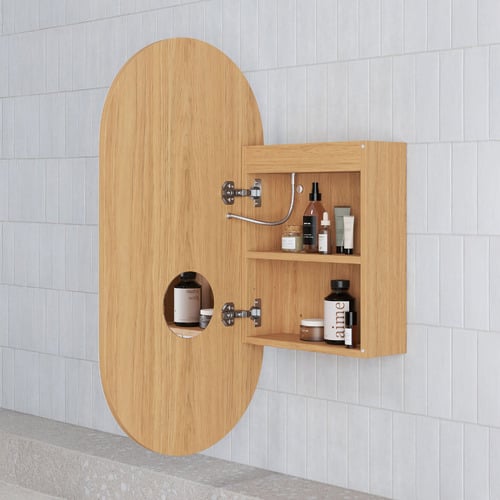 Soho 900mm Pill LED Mirrored Shaving Cabinet