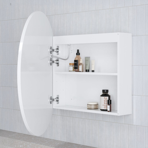 Soho 900mm Round LED Mirrored Shaving Cabinet