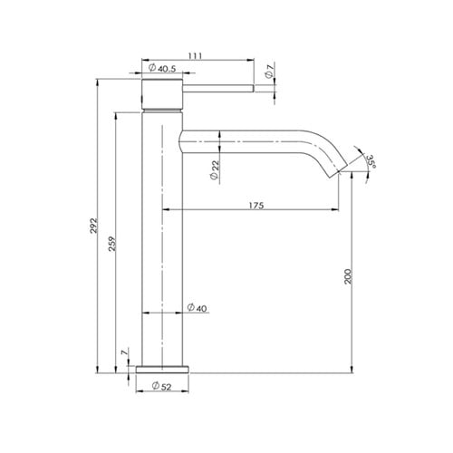 Bronze Clovelly Tall Basin Mixer