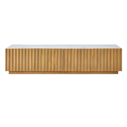 Mia Mango Wood & Marble TV Unit