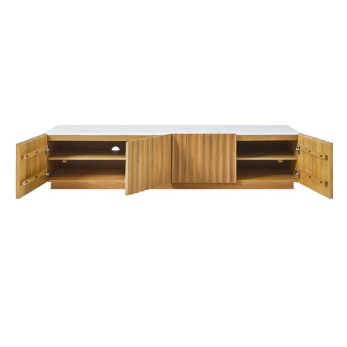 Mia Mango Wood & Marble TV Unit