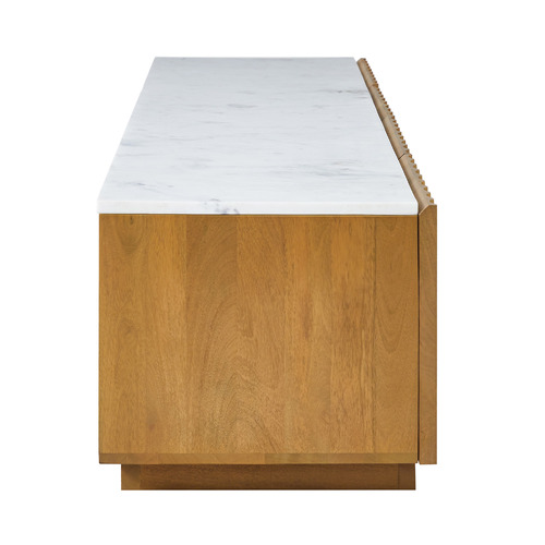 Mia Mango Wood & Marble TV Unit