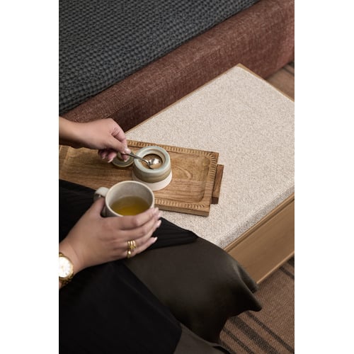 Rupert Boucle Storage Ottoman Bench