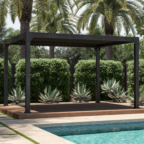 3 x 4m Arki Louvred Steel & Aluminium Gazebo
