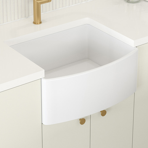 Bowral 610mm Under Mount Single Fireclay Farmhouse Sink
