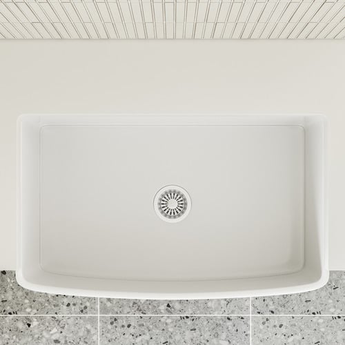 Bowral 835mm Single Fireclay Farmhouse Sink