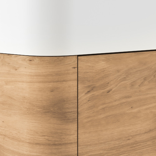 Boyd 460mm Natural Wall Hung Small Space Single Vanity