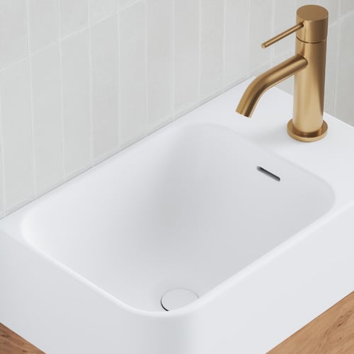 Boyd 460mm Natural Wall Hung Small Space Single Vanity