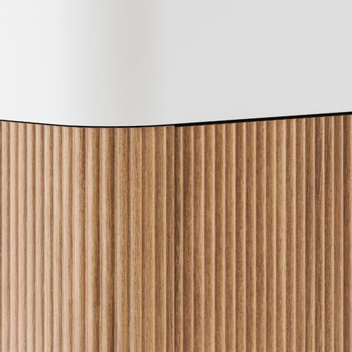 Nomad 460mm Natural Wall Hung Small Space Single Vanity
