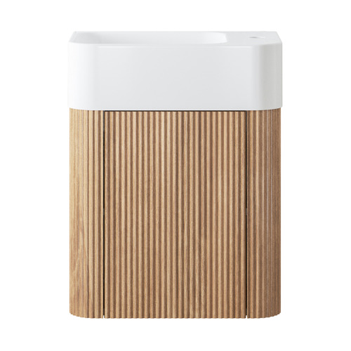Nomad 460mm Natural Wall Hung Small Space Single Vanity