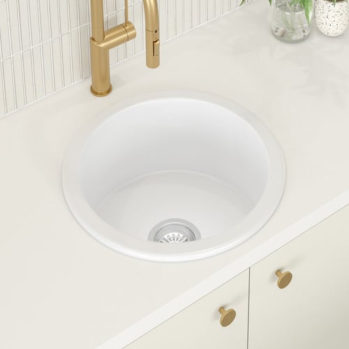 Bowral 460mm Top Mount Fireclay Kitchen Sink